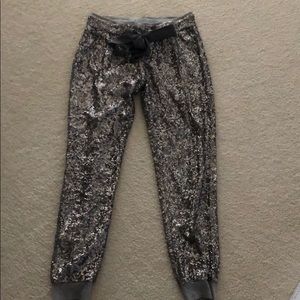 Sequined joggers